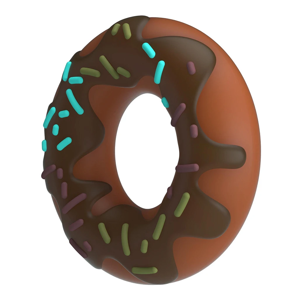 Pierścień erekcyjny Choco Super Donut - silikon — zdjęcie 3