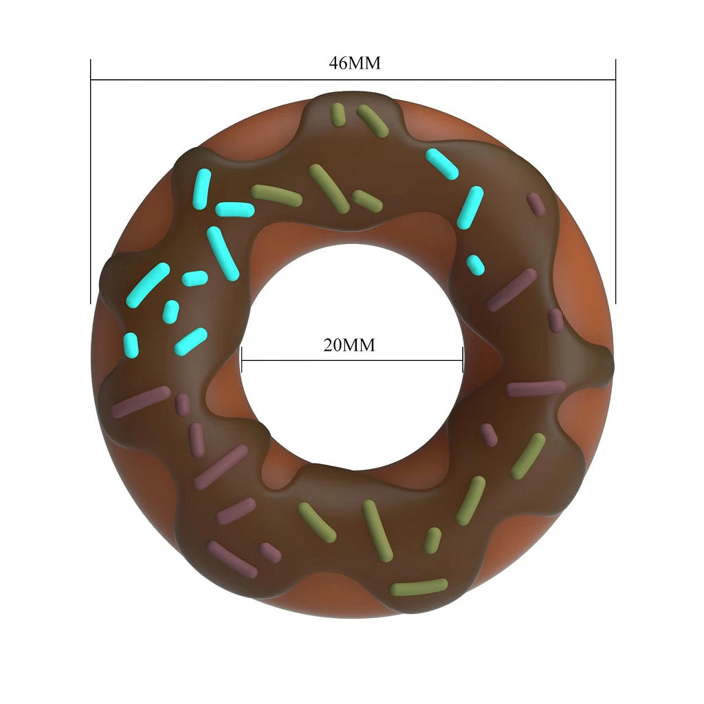 Pierścień erekcyjny Choco Super Donut - silikon — zdjęcie 6
