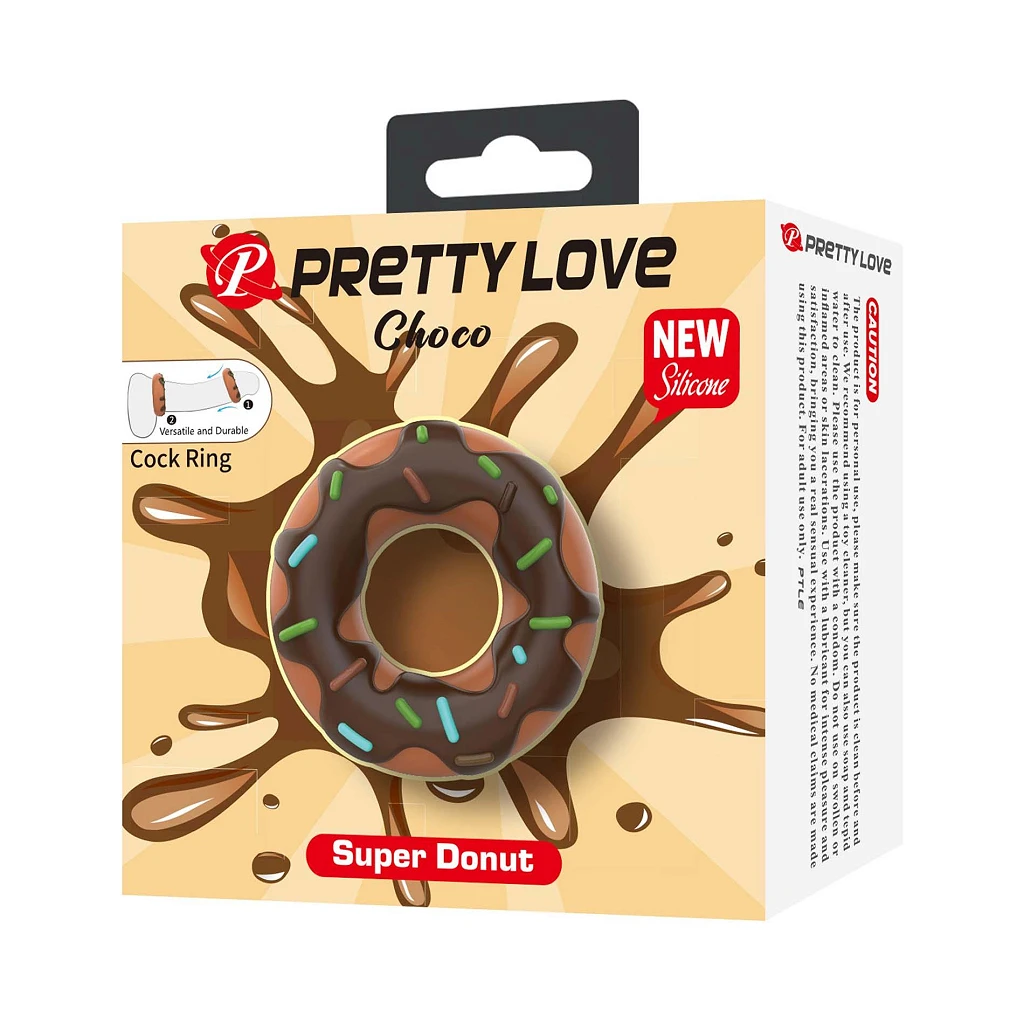 Pierścień erekcyjny Choco Super Donut - silikon — zdjęcie 7