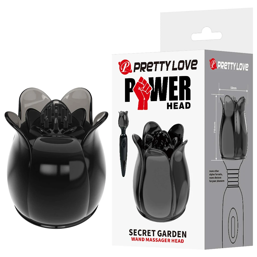 Nakładka Secret Garden do masażera różdżki – czarna