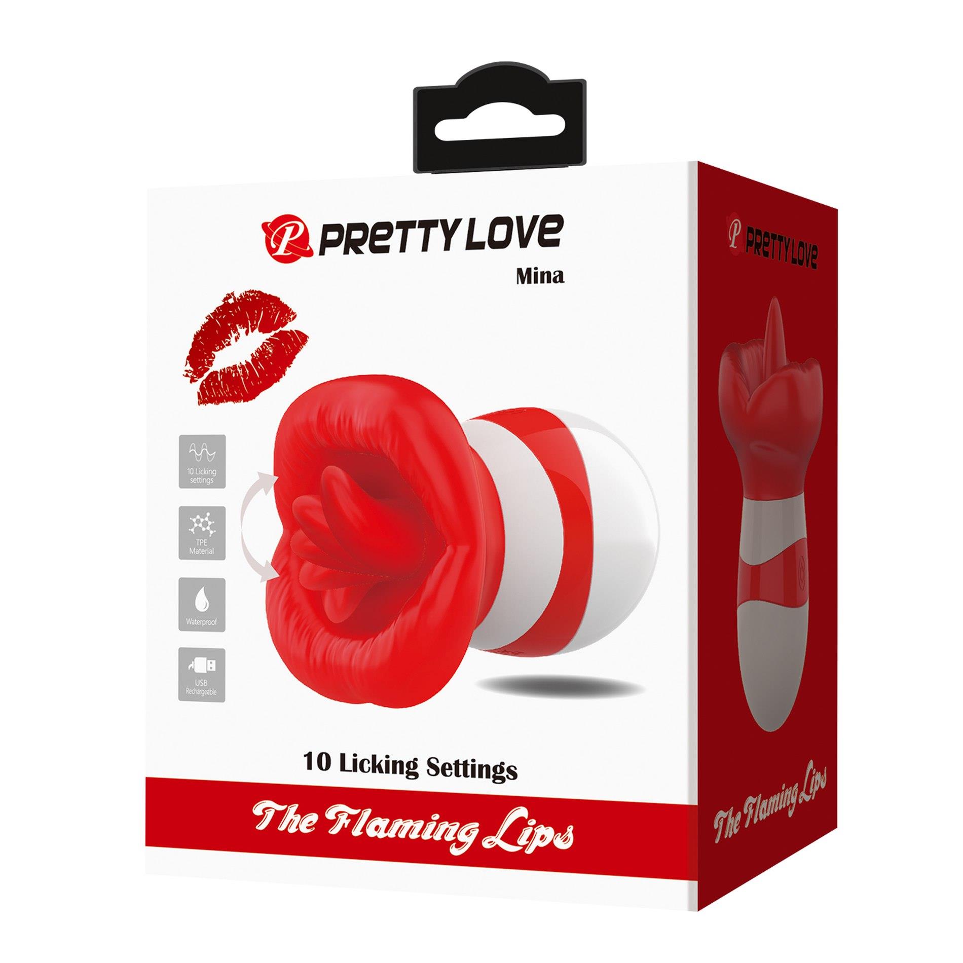 Stymulator z języczkiem Pretty Love Mina – 10 trybów, silikonowy — zdjęcie 12