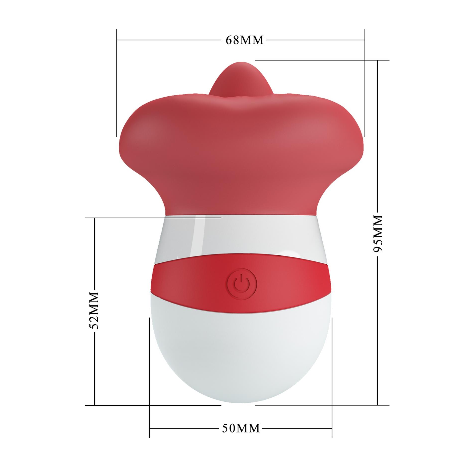 Stymulator z języczkiem Pretty Love Mina – 10 trybów, silikonowy — zdjęcie 10