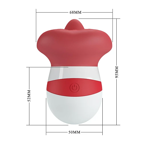 Stymulator z języczkiem Pretty Love Mina – 10 trybów, silikonowy — zdjęcie 10