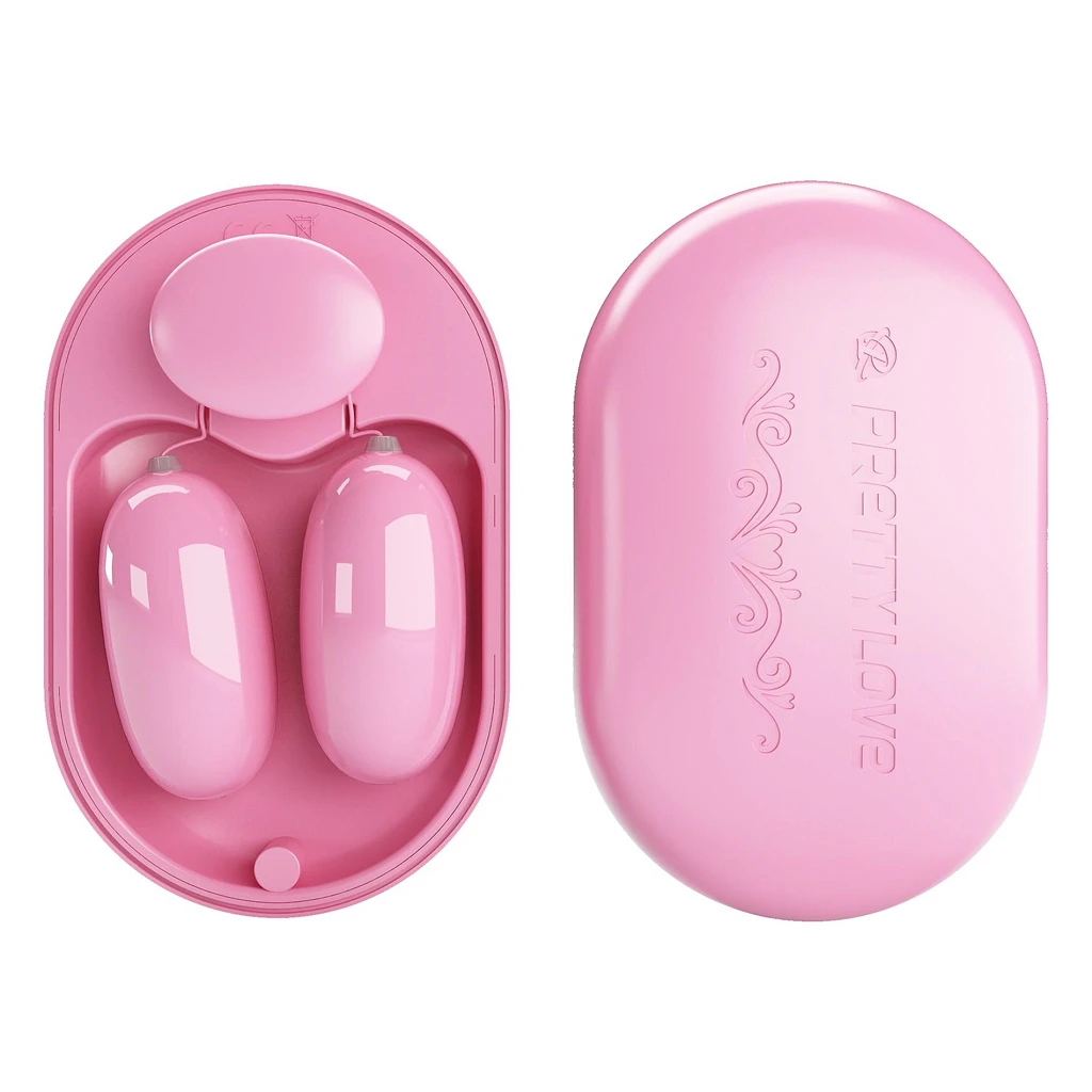 Wibrujące jajeczka Fun Box Pink – 12 trybów, pilot — zdjęcie 2