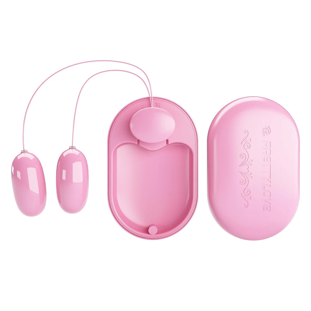 Wibrujące jajeczka Fun Box Pink – 12 trybów, pilot — zdjęcie 4