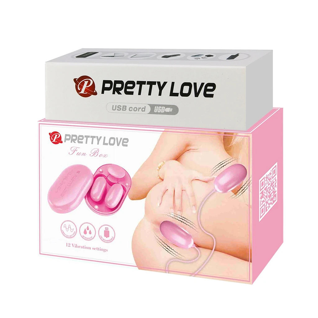 Wibrujące jajeczka Fun Box Pink – 12 trybów, pilot — zdjęcie 9