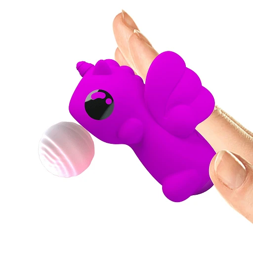 Wibrator na palec Pretty Love Magic Unicorn – 10 funkcji stukania — zdjęcie 5