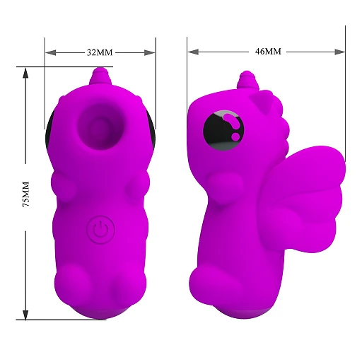 Wibrator na palec Pretty Love Magic Unicorn – 10 funkcji stukania — zdjęcie 11
