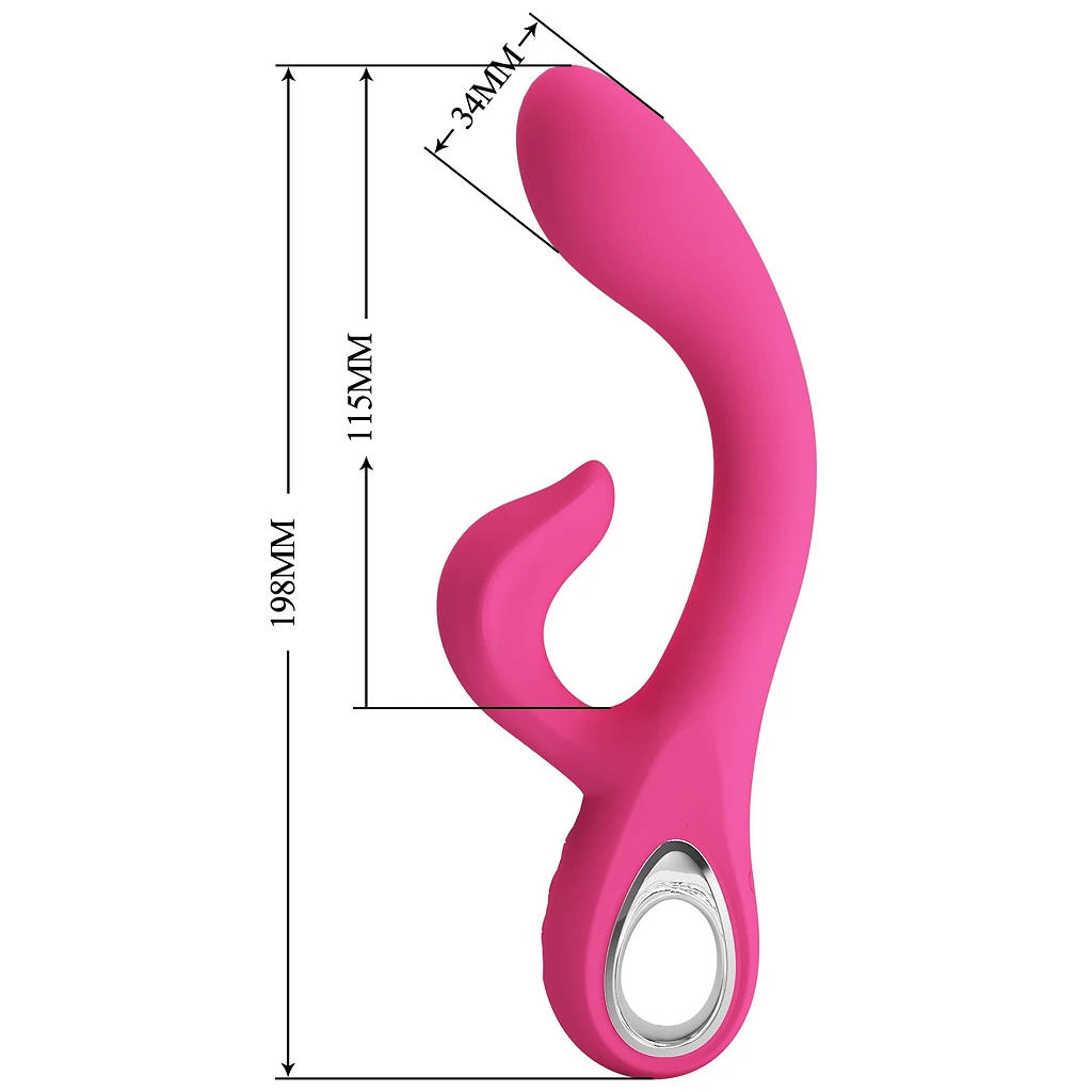 Wibrator króliczek Fritz – 12 funkcji wibracji, silikon — zdjęcie 9