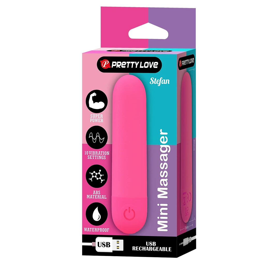 Mini masażer Stefan – 10 trybów, wodoodporny, USB — zdjęcie 10