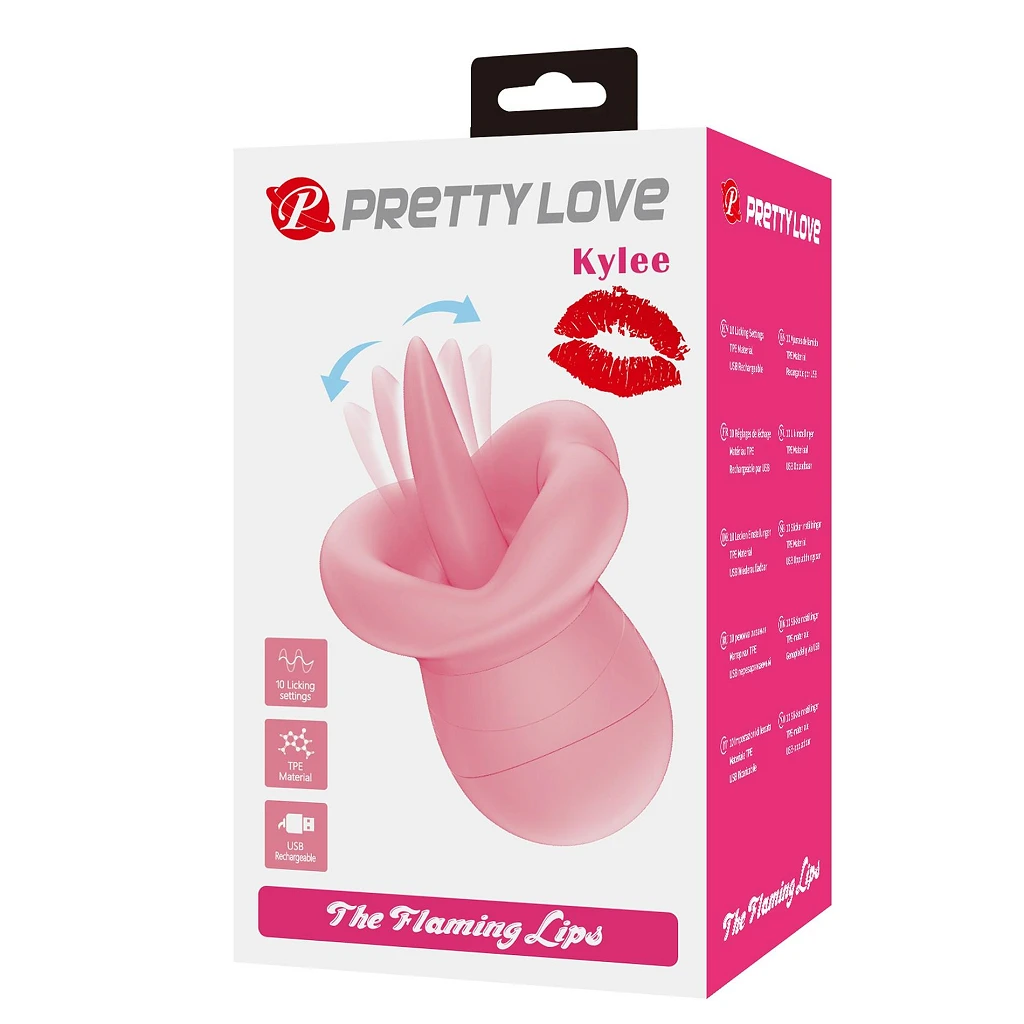 Stymulator języczkowy Kylee – 10 trybów, TPE — zdjęcie 8
