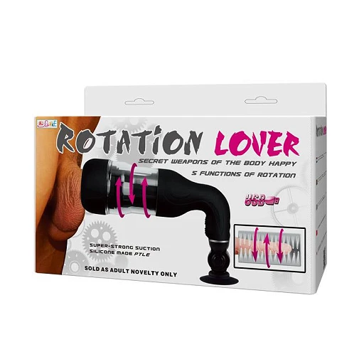 Masturbator Rotation Lover USB – 5 trybów, przyssawka — zdjęcie 9