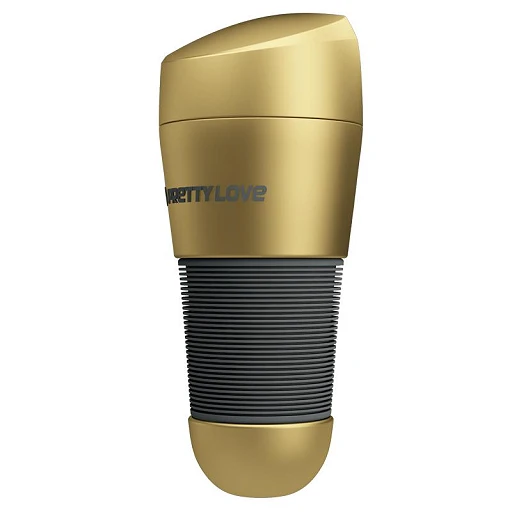 Masturbator Kitty – złota tuba, CyberSkin, 20,5 cm — zdjęcie 3