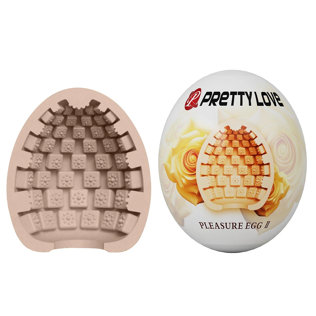 Masturbator Pleasure Egg II – elastyczna tuleja TPR