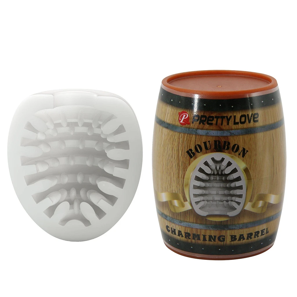 Masturbator Bourbon Charming Barrel – miękki TPR, kompaktowy