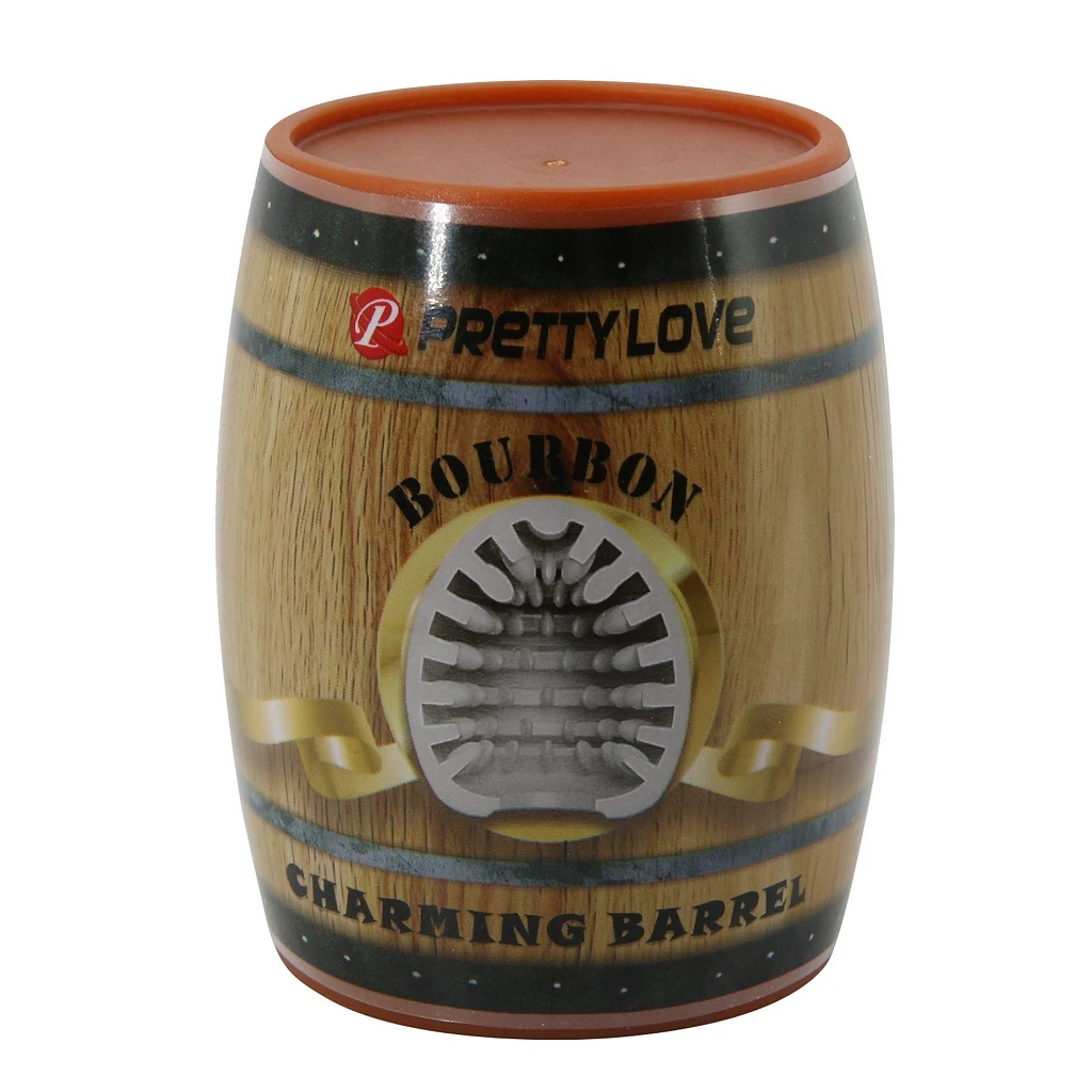 Masturbator Bourbon Charming Barrel – miękki TPR, kompaktowy — zdjęcie 7
