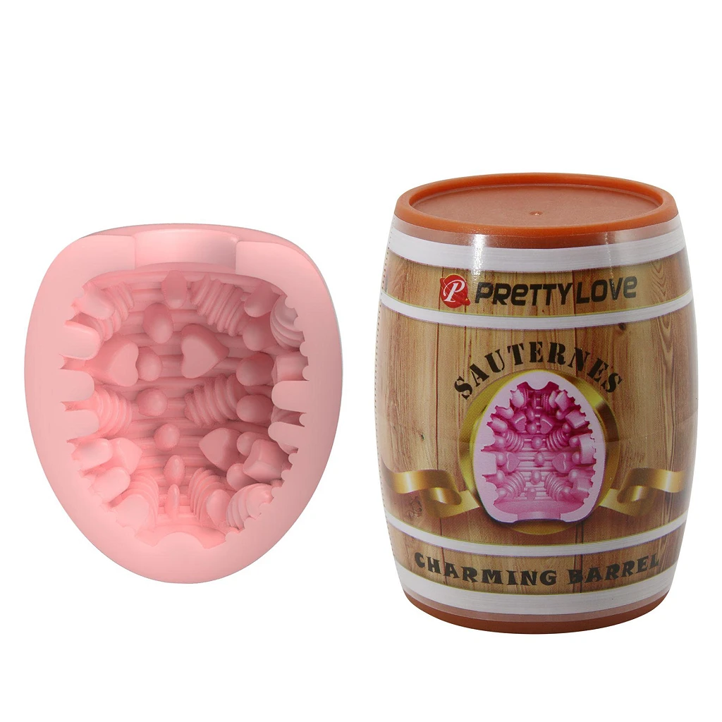Masturbator Sauterne Charming Barrel – miękki TPR, futerał ABS