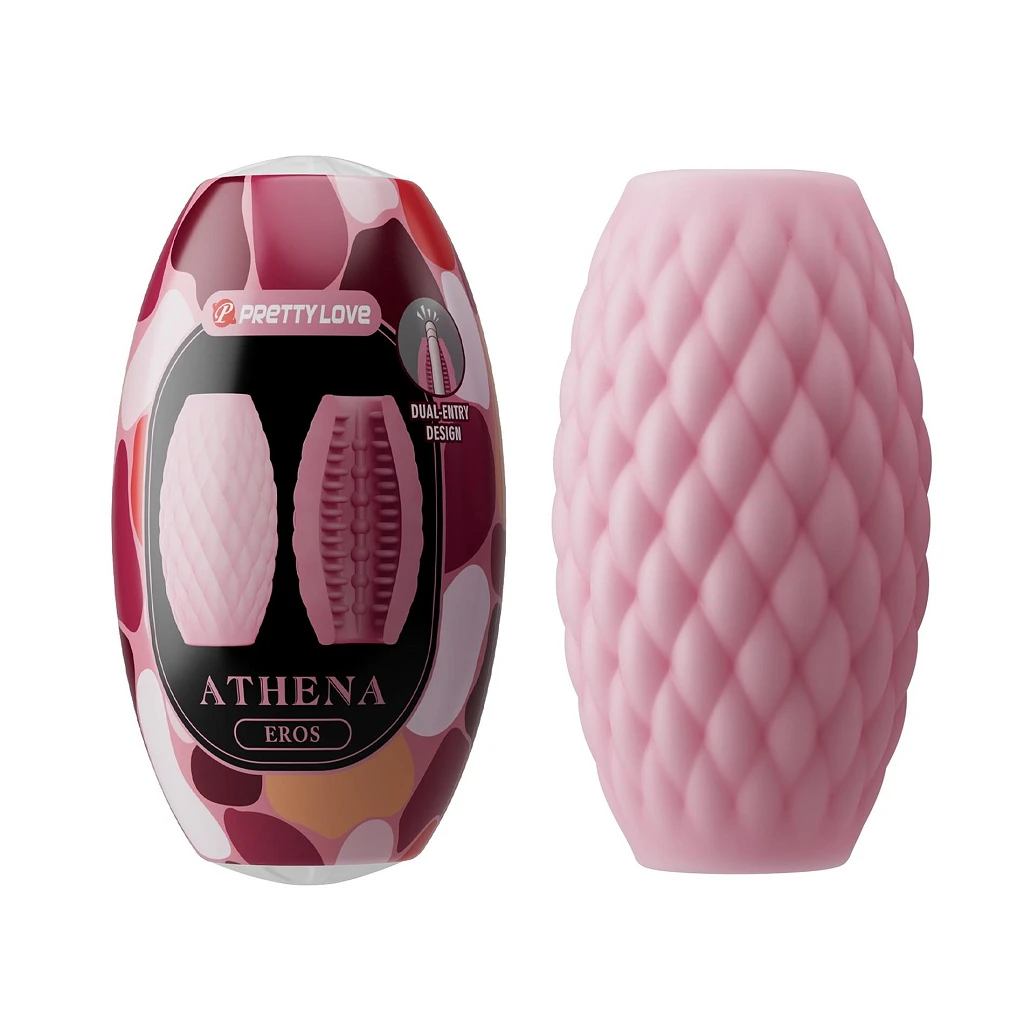 Masturbator Athena Eros – dwuwejściowy, wodoodporny TPR — zdjęcie 2