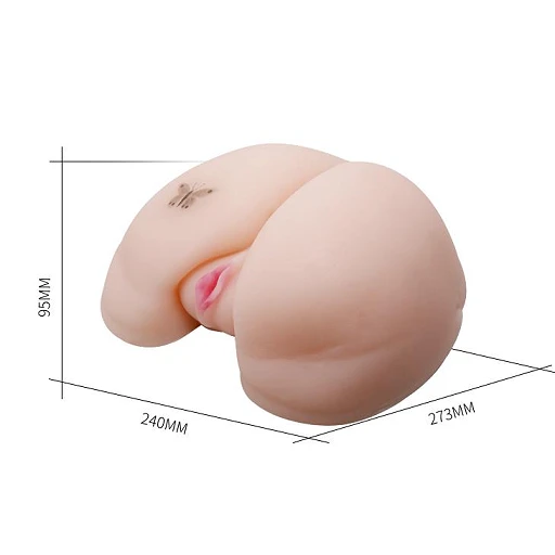 Masturbator vagina i pośladki – wibracje, rotacja, podgrzewanie — zdjęcie 5