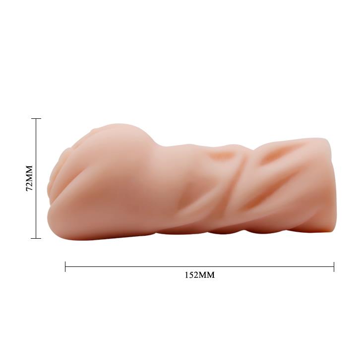 Masturbator Mavis – kompaktowy, TPR, 152×72 mm — zdjęcie 4