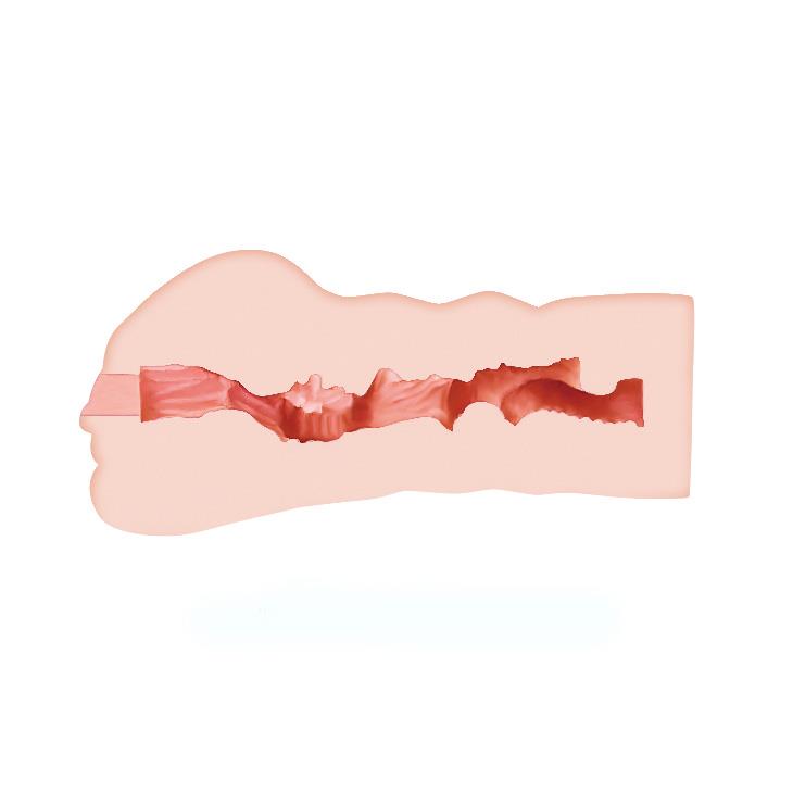 Masturbator Mavis – kompaktowy, TPR, 152×72 mm — zdjęcie 5