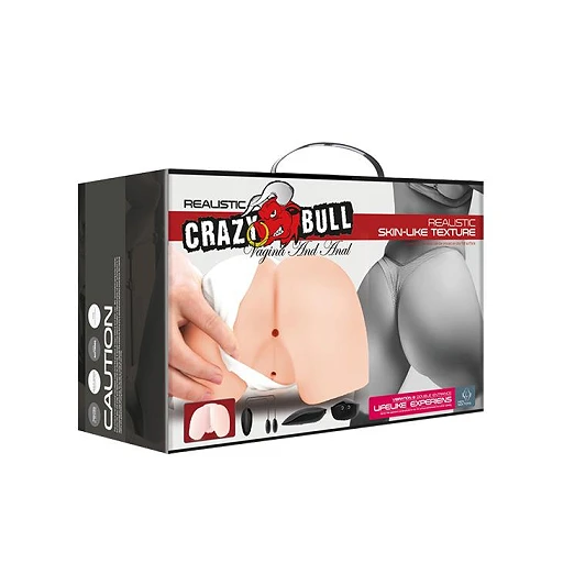 Masturbator dwukanałowy Crazy Bull – wibracje, TPR — zdjęcie 11