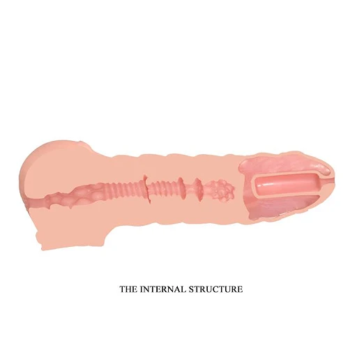 Masturbator Stronger Man – wibrujący, tunel TPR 22 cm — zdjęcie 5