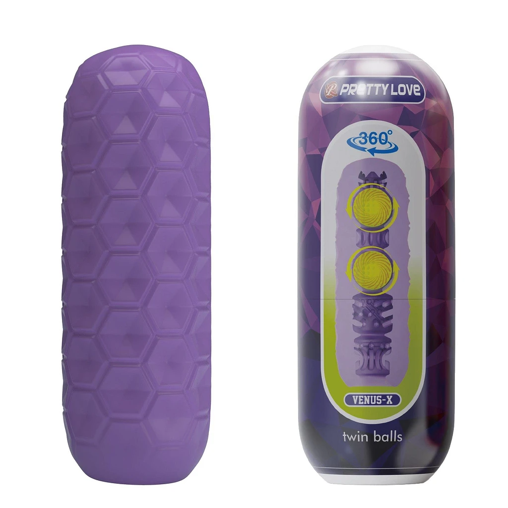 Masturbator Venus-X Twin Balls – miękka tuleja TPR