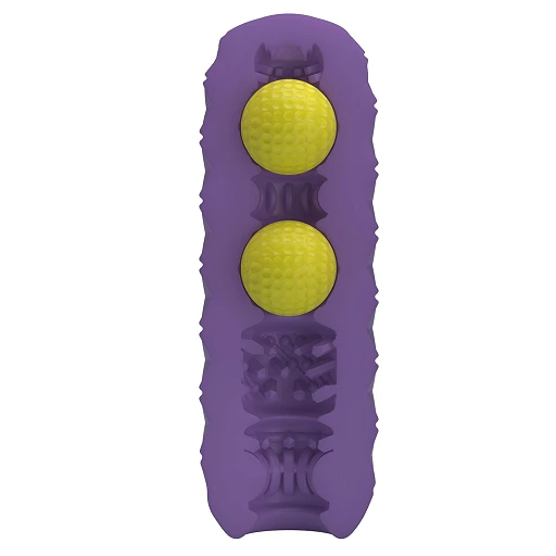 Masturbator Venus-X Twin Balls – miękka tuleja TPR — zdjęcie 3