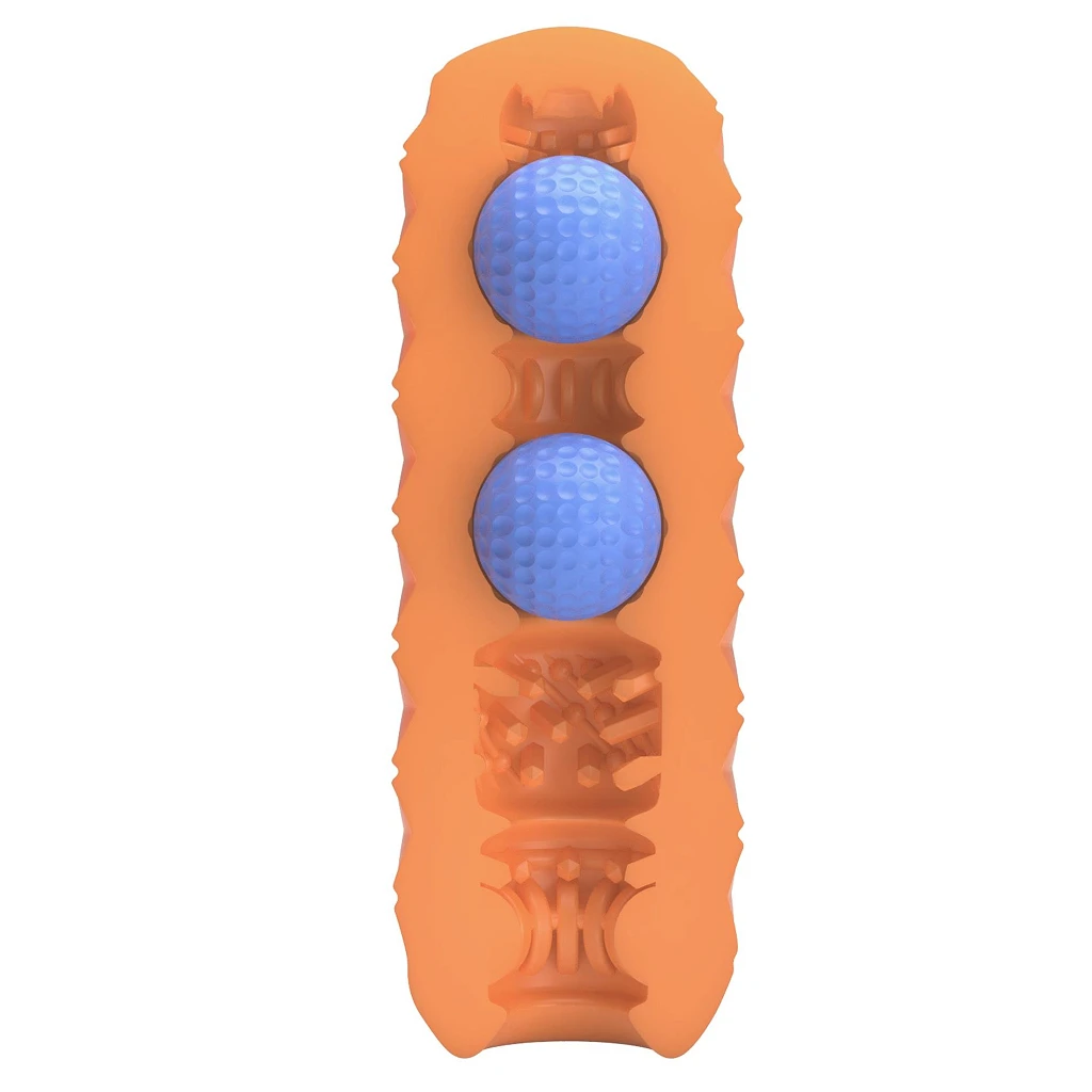 Masturbator Venus-X Twin Balls – miękki TPR, podwójne kulki — zdjęcie 3