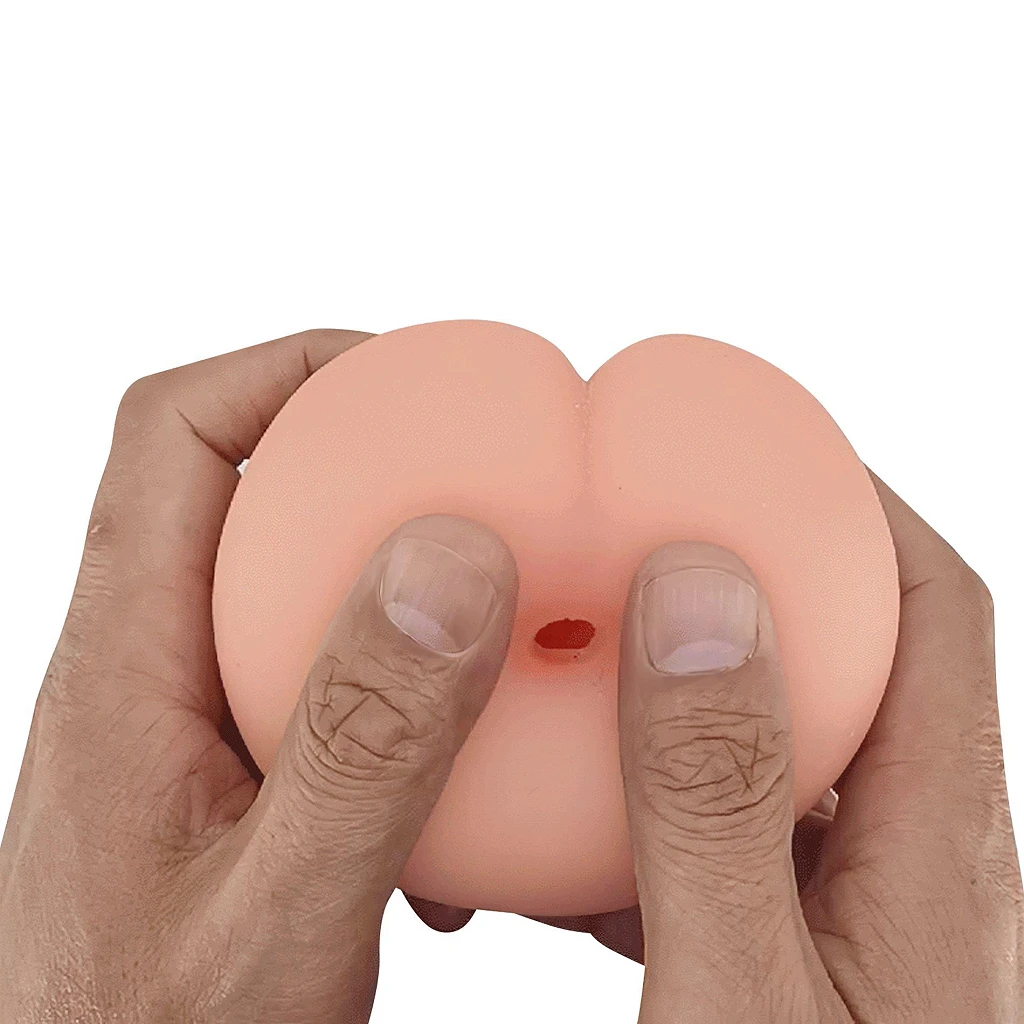 Masturbator Honey Peach – brzoskwinia z teksturowanym kanałem — zdjęcie 4