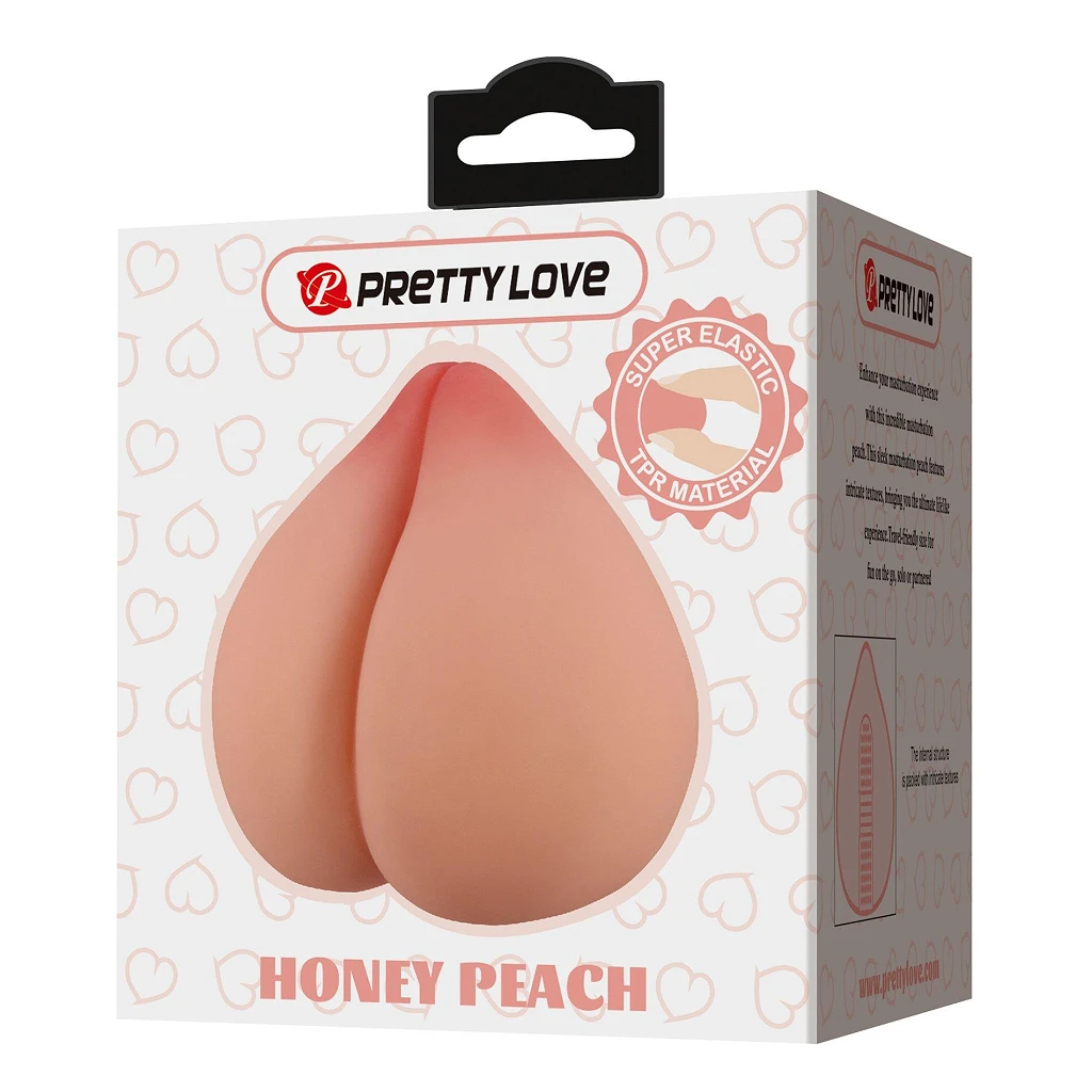 Masturbator Honey Peach – brzoskwinia z teksturowanym kanałem — zdjęcie 7