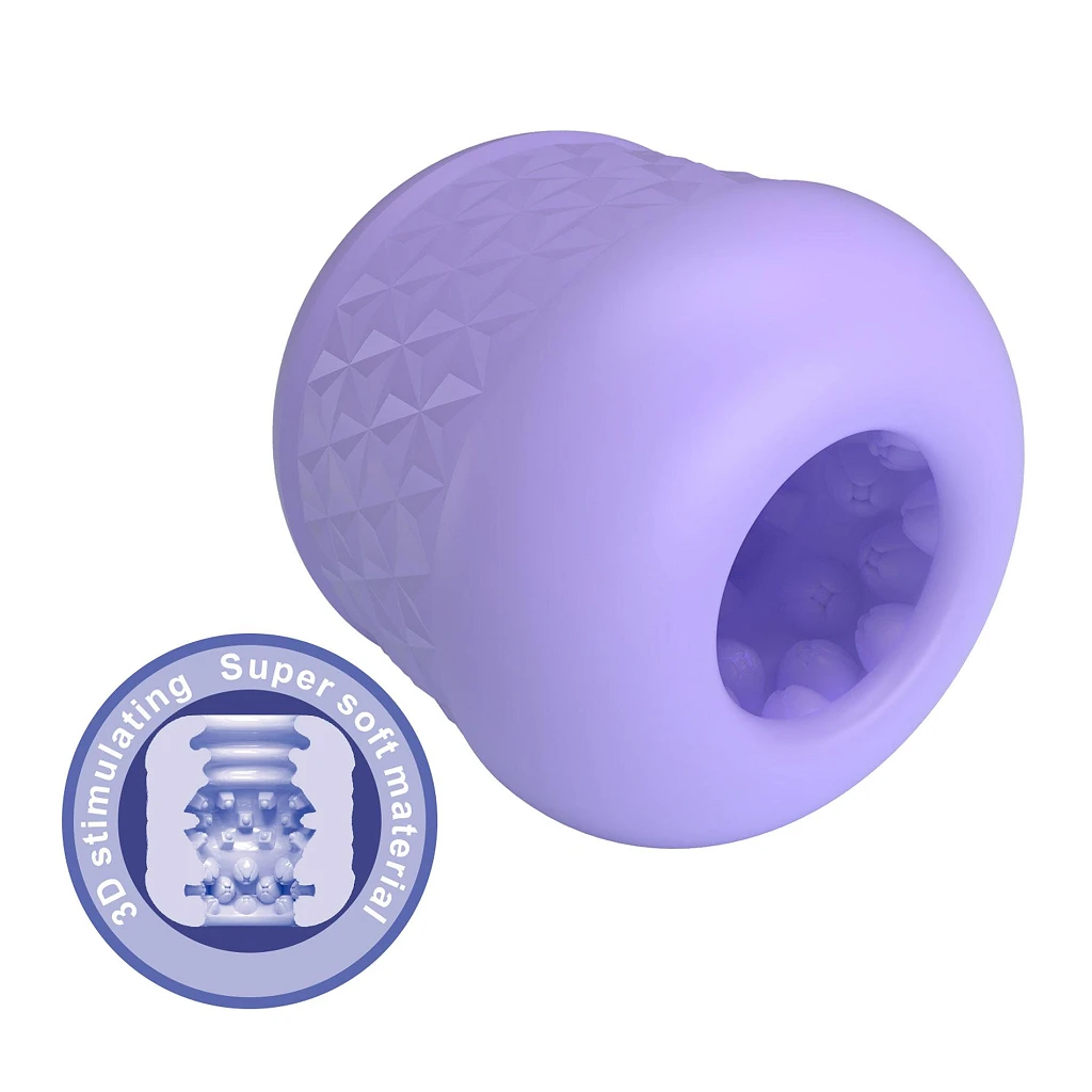 Masturbator Cary – dwustronny, ultrasoft, Ø 6 cm — zdjęcie 2