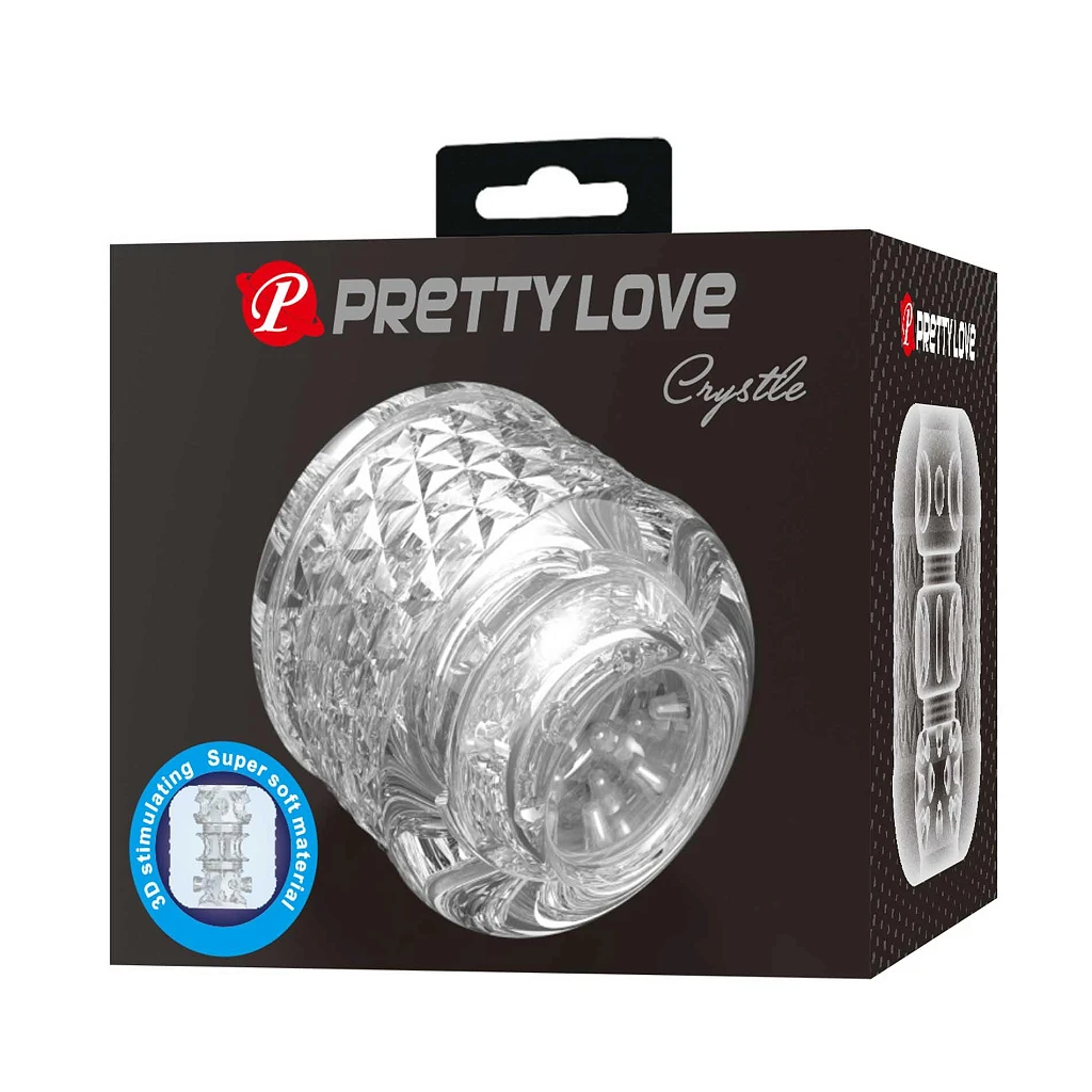 Masturbator Crystle - przezroczysty, rozciągliwy — zdjęcie 8