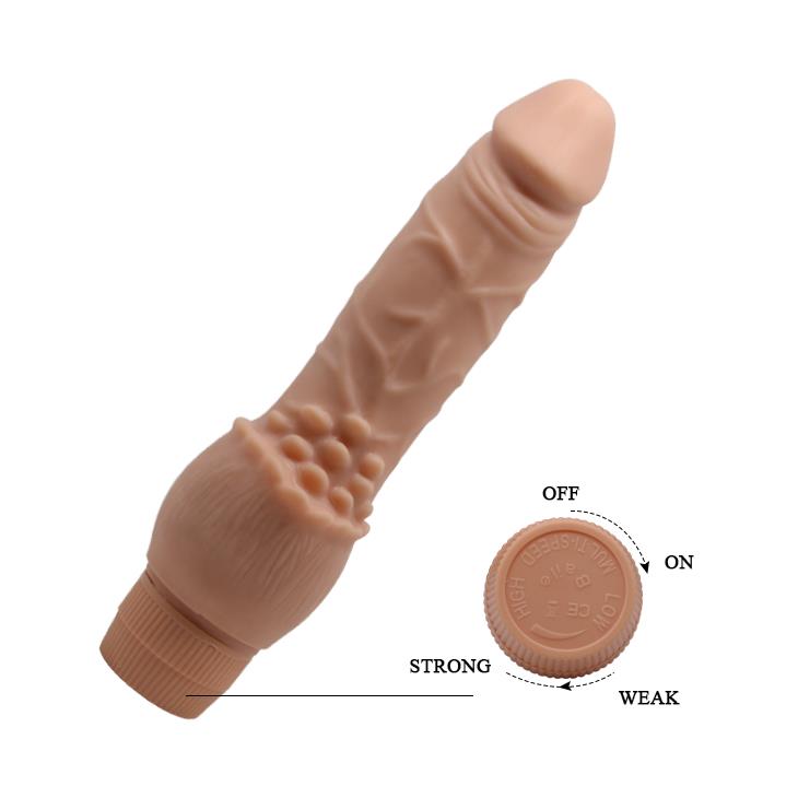 Wibrator realistyczny Clark 19,5 cm – cielisty, 3,8 cm — zdjęcie 8