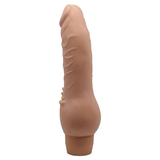 Wibrator realistyczny Clark 19,5 cm – cielisty, 3,8 cm — zdjęcie 2