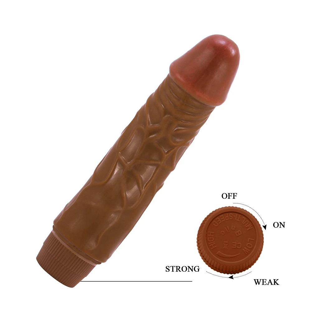 Wibrator realistyczny Barbara Jeff 7.6'' – regulowane wibracje — zdjęcie 9