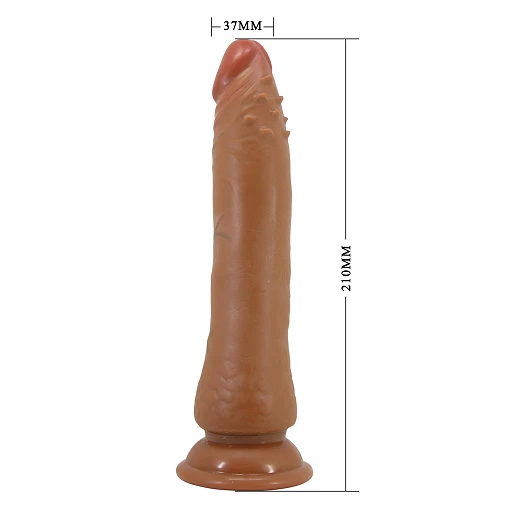 Dildo Barbara 8.3” z przyssawką – elastyczne TPR — zdjęcie 10