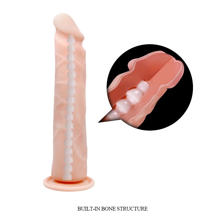 Dildo Flexible Real Penis – TPR, 24 cm, przyssawka — zdjęcie 3