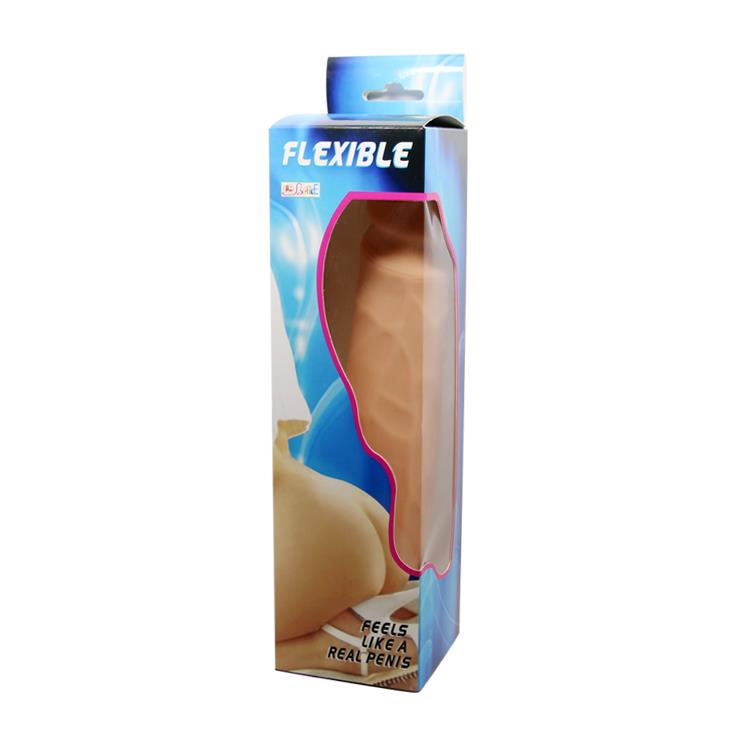 Dildo Flexible Real Penis – TPR, 24 cm, przyssawka — zdjęcie 5