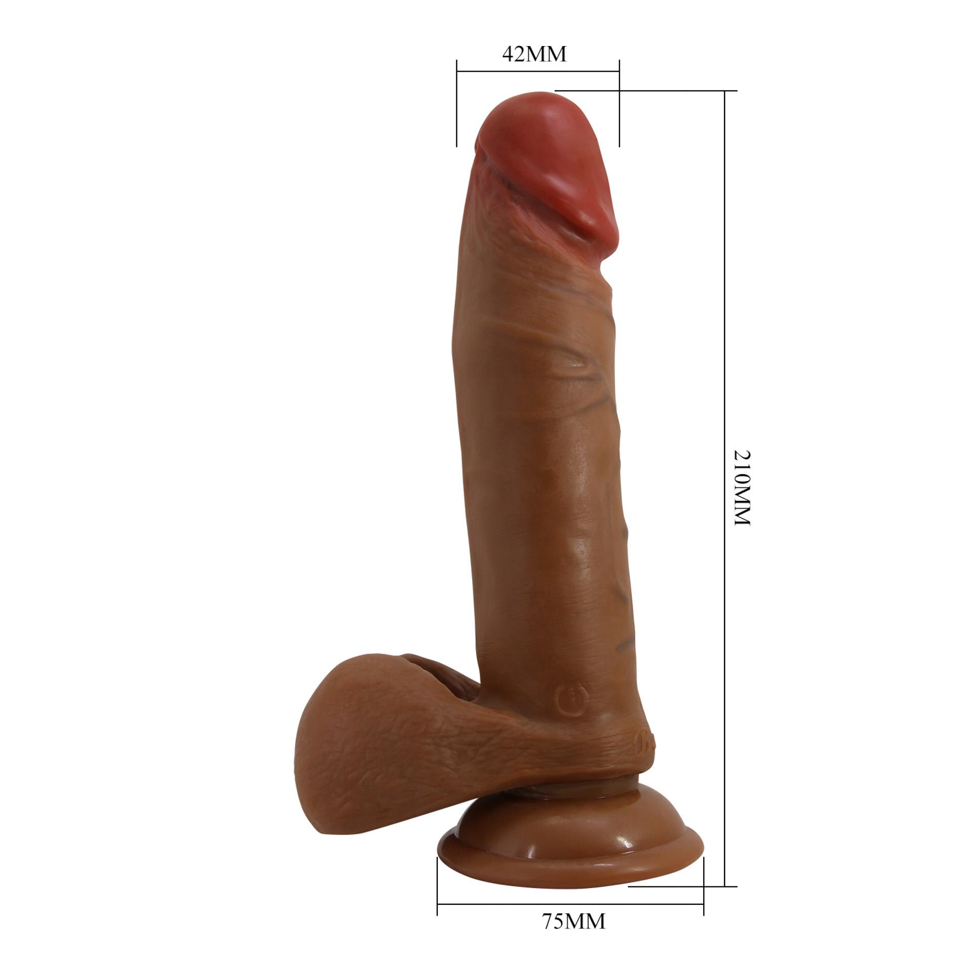 Realistyczne dildo Abel 8,2" – wibracje, posuwy, rotacje — zdjęcie 6