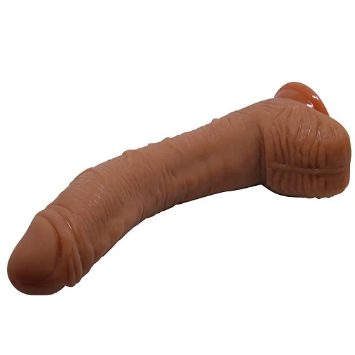 Dildo Alex z przyssawką – realistycznie żylkowane, zakrzywione — zdjęcie 5