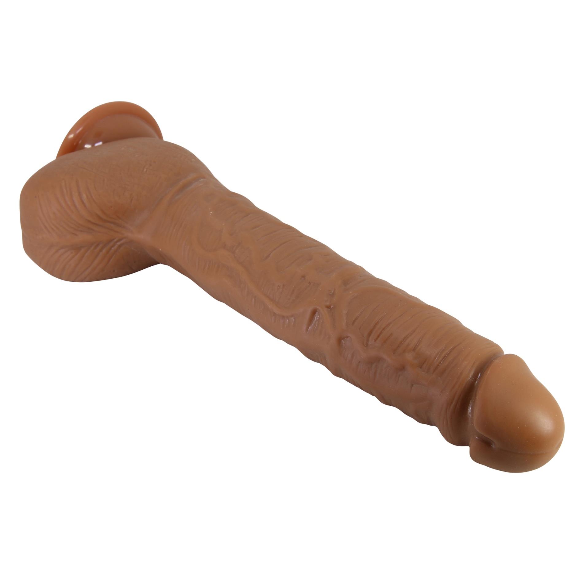 Dildo Beautiful Dick 28 cm – TPR, elastyczne z przyssawką — zdjęcie 8