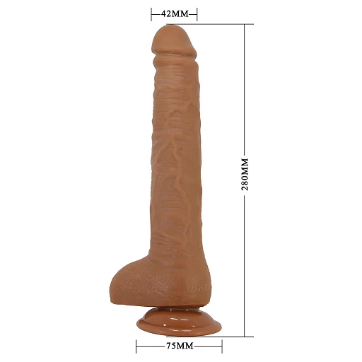Dildo Beautiful Dick 28 cm – TPR, elastyczne z przyssawką — zdjęcie 10