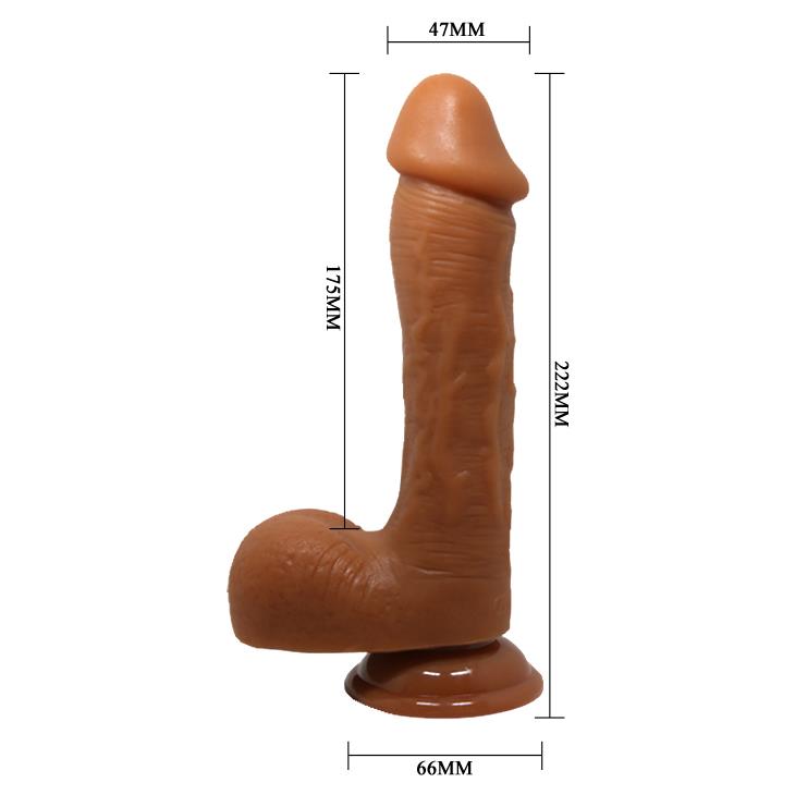 Dildo Johnson z przyssawką – TPR, realistyczne detale — zdjęcie 7