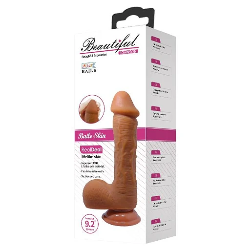 Dildo Johnson z przyssawką – TPR, realistyczne detale — zdjęcie 8