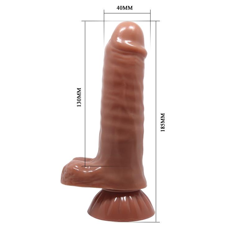 Dildo Beautiful Baron – TPR, przyssawka, realistyczne — zdjęcie 7