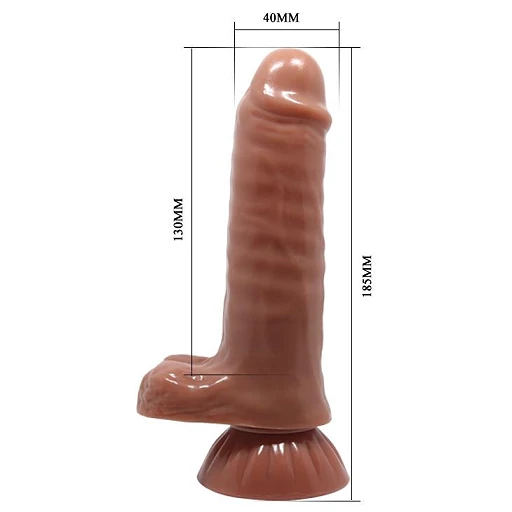 Dildo Beautiful Baron – TPR, przyssawka, realistyczne — zdjęcie 7