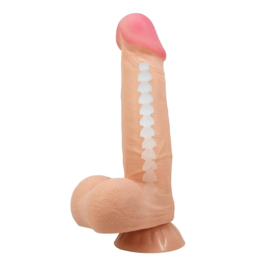 Dildo Sliding Skin 8,5'' – ruchoma „skóra” i przyssawka — zdjęcie 2