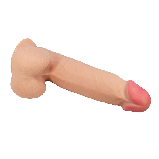 Dildo Sliding Skin 8,5'' – ruchoma „skóra” i przyssawka — zdjęcie 5